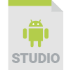 ícono de tecnología Android Studio utilizada en el diseño y desarrollo de la aplicacion movil Mibels